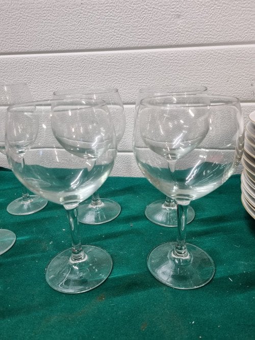 Wijnglazen groot van glas op voet, Verzamelen, Glas en Borrelglaasjes, Ophalen of Verzenden, 'T Olde Gre-j, Info@toldegrej.nl