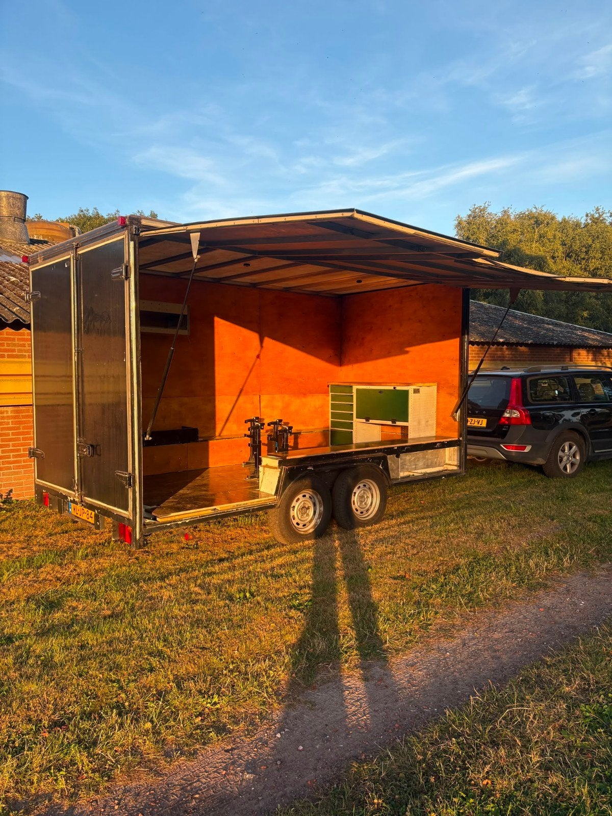 Dichte aanhanger/aanhangwagen, Ophalen of Verzenden, Gebruikt