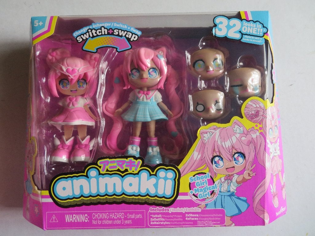 ANIMAKII -- SCHOOL GIRL + MAGICAL GIRL -- SWITCH + SWAP, Kinderen en Baby's, Ophalen of Verzenden, Nieuw, Barbie