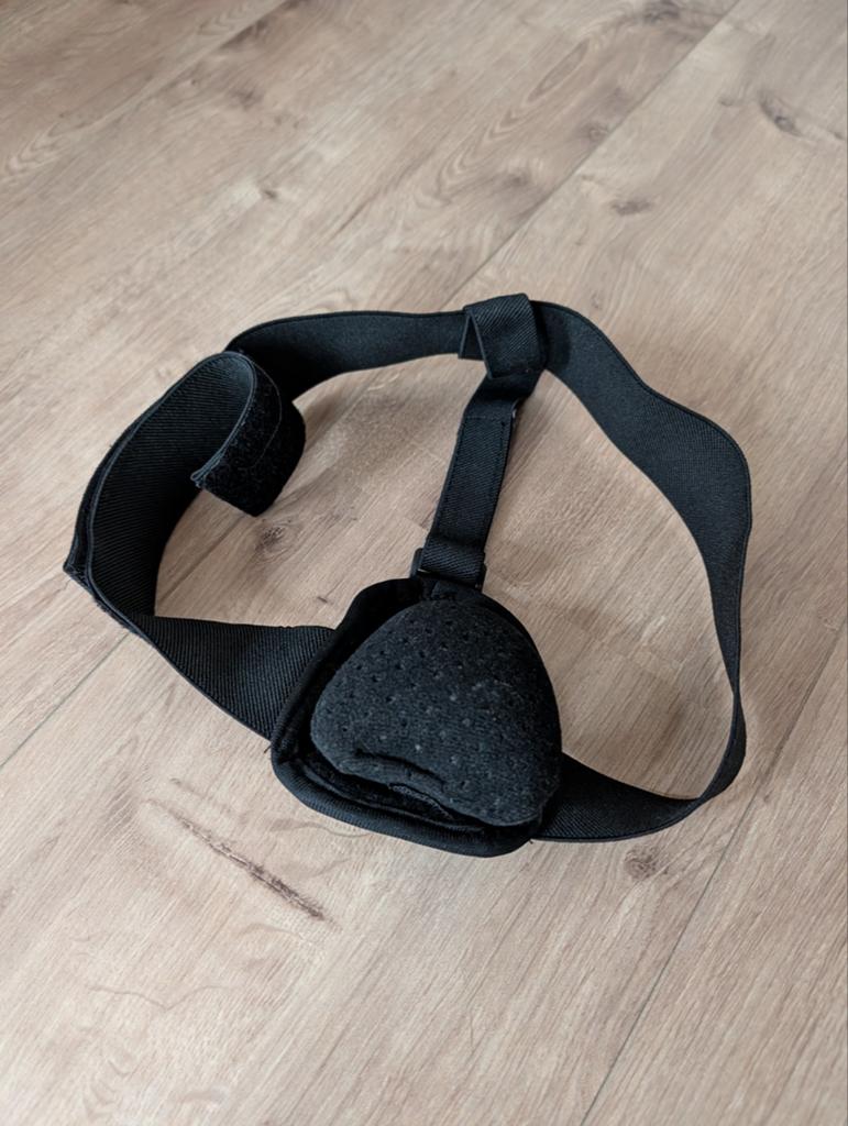 Liesbreukband met compressiepad (rechts), zwart heren, Ophalen of Verzenden, Zo goed als nieuw