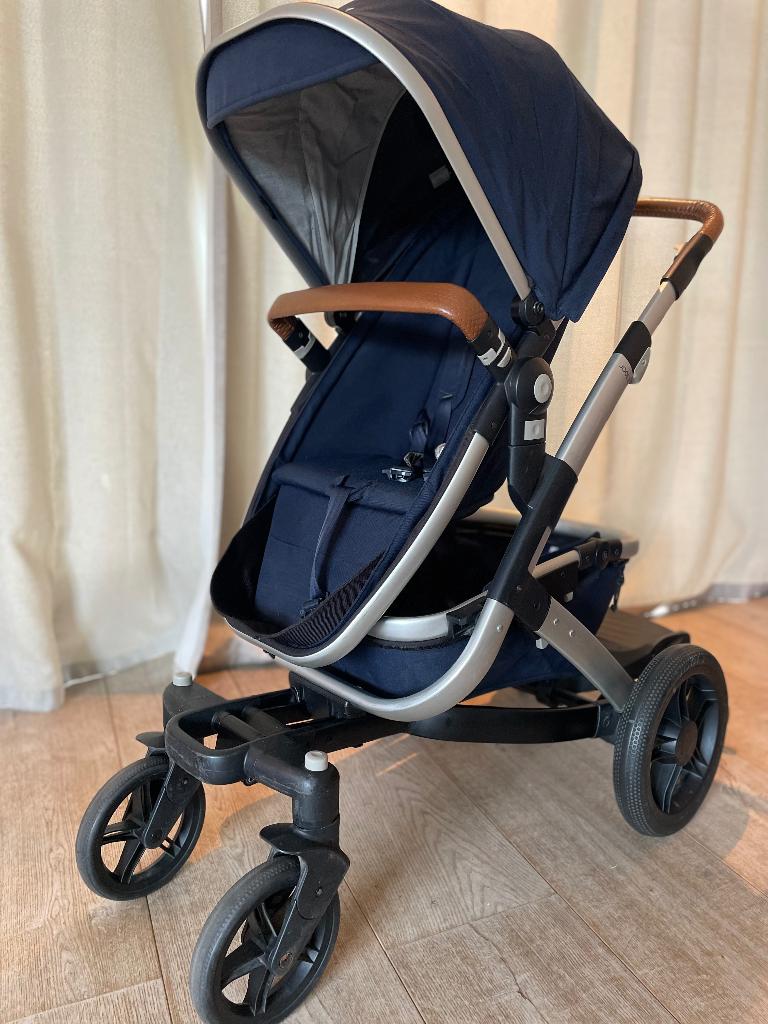 Complete Joolz combiwagen (blauw/kunstleer 0-36+ maanden), Gebruikt, Verstelbare duwstang, Combiwagen, Ophalen