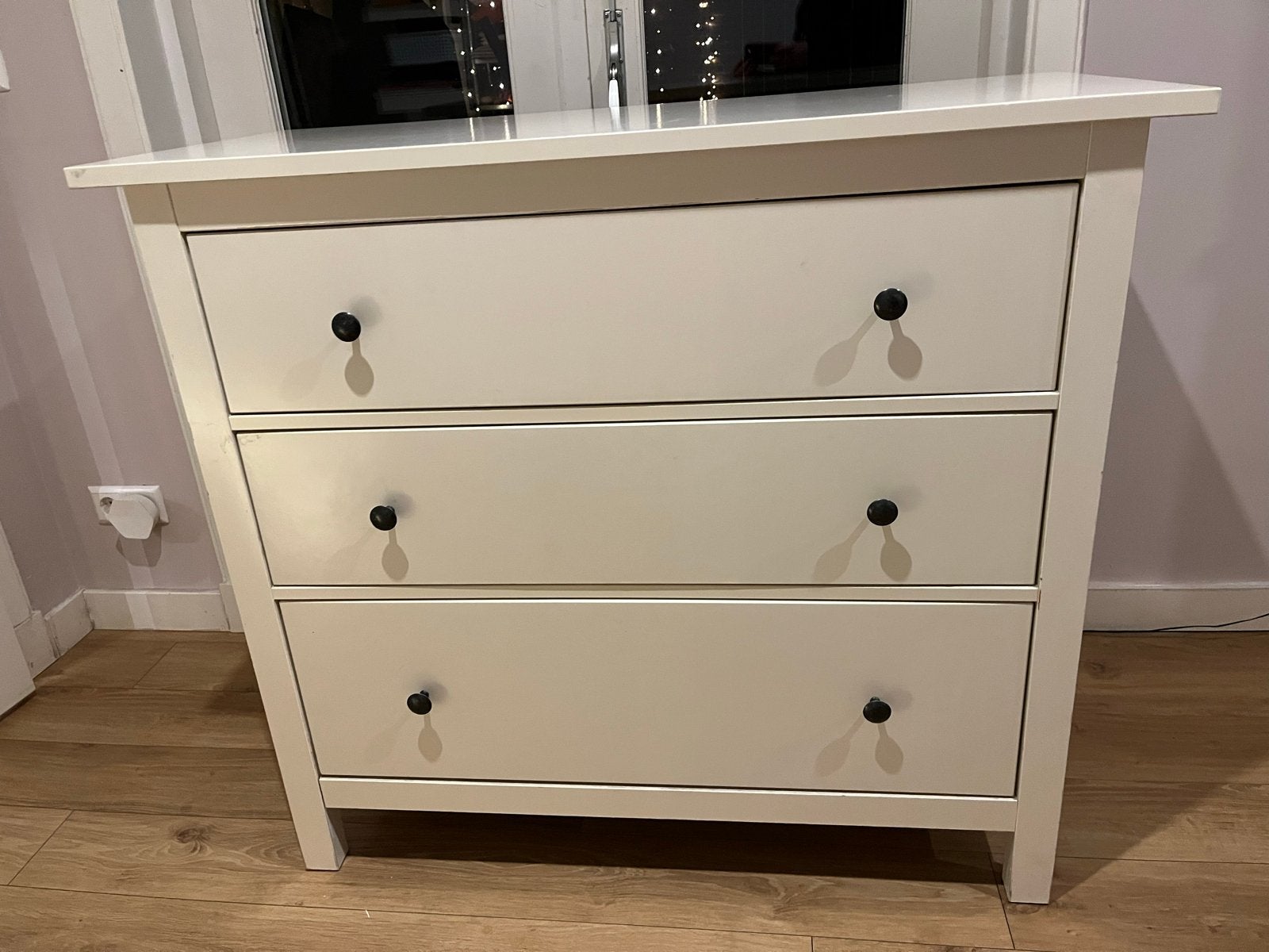 Ikea Hemnes ladekast met 3 laden - gebruikt, technisch goed, Ophalen, Gebruikt, Ikea hemnes serie, 50 tot 100 cm