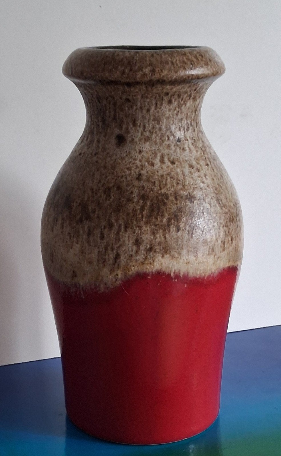 Vaas. Fat Lava . Scheurich - Keramiek.  208 - 21. W.Germany, Ophalen, 21 cm, Meerkleurig, Zo goed als nieuw