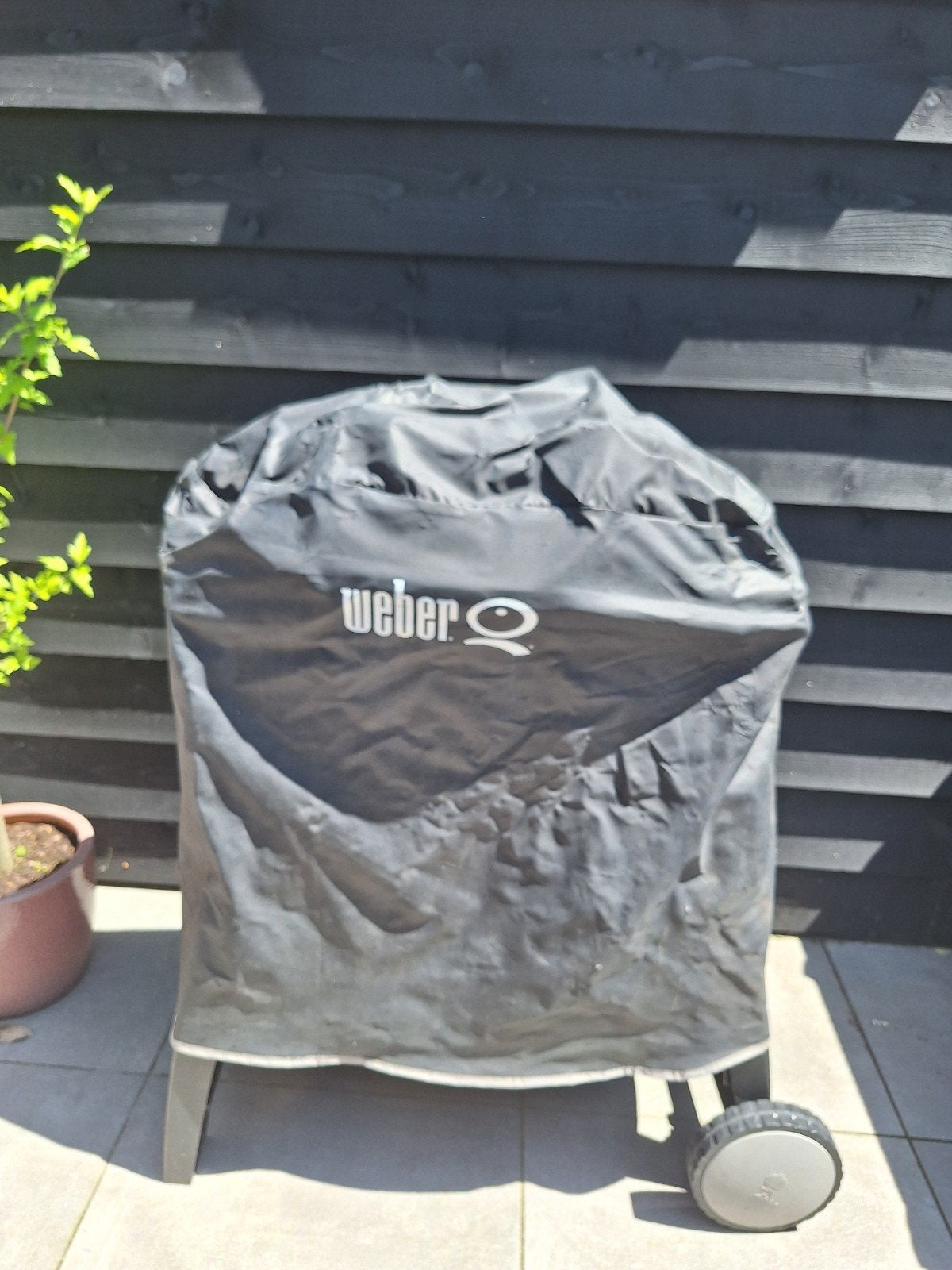 Weber Q240 elektrische barbecue met hoes, Ophalen, Gebruikt, Weber