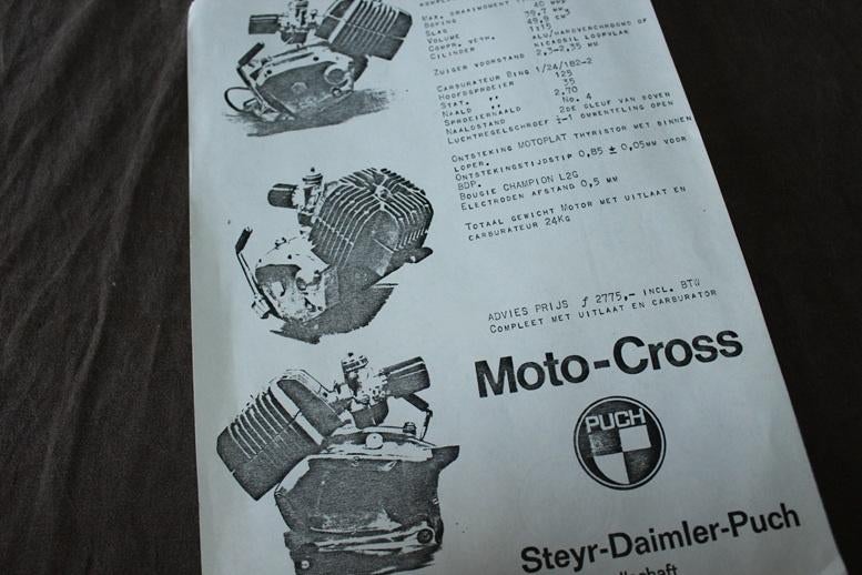 Puch Moto Cross 50cc Cobra 6 speed, Fietsen en Brommers, Ophalen of Verzenden, Gebruikt