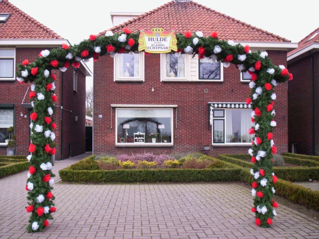 huwelijksboog trouwboog rozen almelo boog Verhuur huur huren, Ophalen, Zo goed als nieuw, Geboorte of Huwelijk