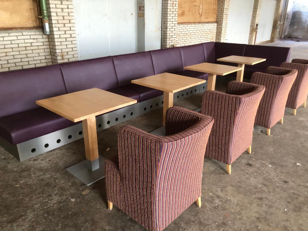 complete luxe loungehoek, Ophalen, Gebruikt, Leer
