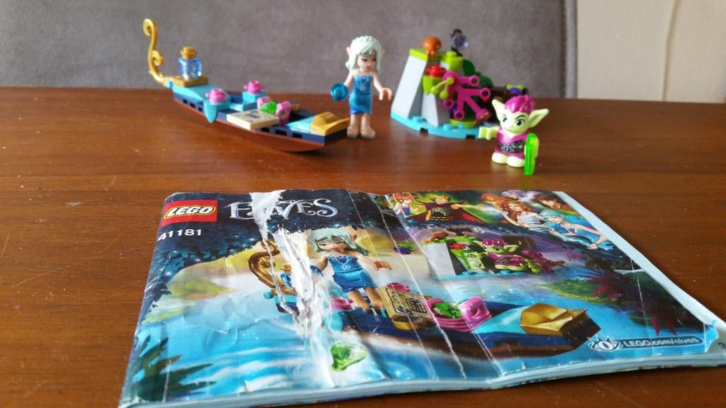 Lego Elves Naida's gondel en goblin dief 41181 compleet, Ophalen of Verzenden, Zo goed als nieuw