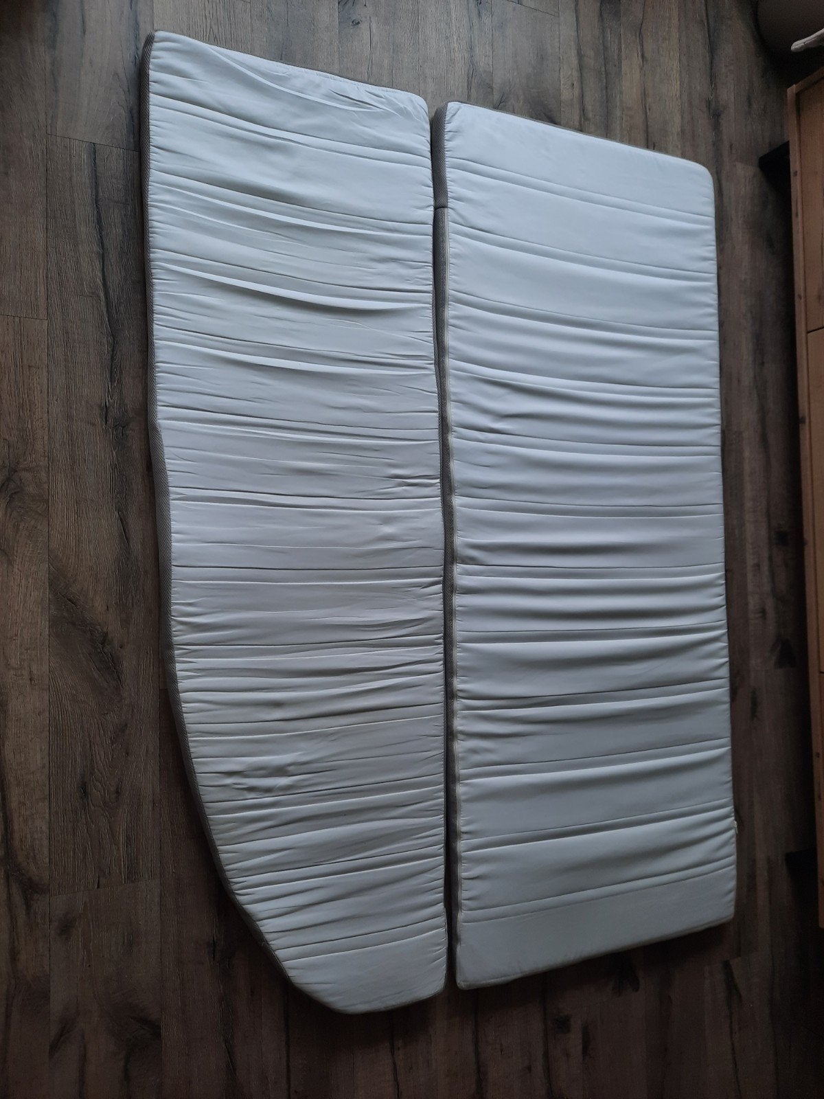 Twee toppers voor  fransbed  195 x 140 cm  5 cm, Ophalen, Zo goed als nieuw
