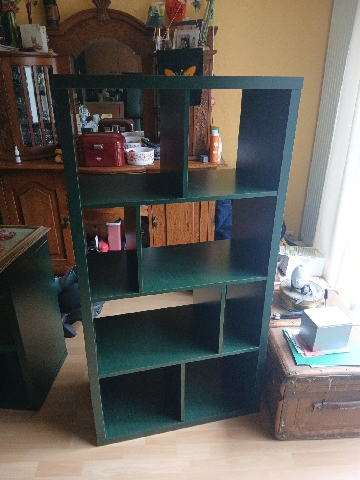 Ikea kallax groen, Ophalen, 50 tot 100 cm, Zo goed als nieuw, Minder dan 100 cm