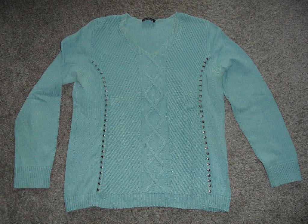 Groen-grijze damestrui van Witteveen, maat L, Kleding | Dames, Maat 42/44 (L), Ophalen of Verzenden, Zo goed als nieuw, Witteveen