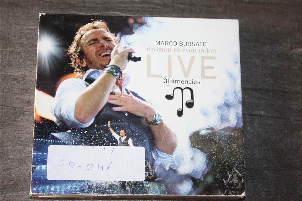 Marco Borsato – Dromen Durven Delen: 3Dimensies Live [2 CD +, Inclusief boekje, Boxset, Ophalen of Verzenden, Zo goed als nieuw