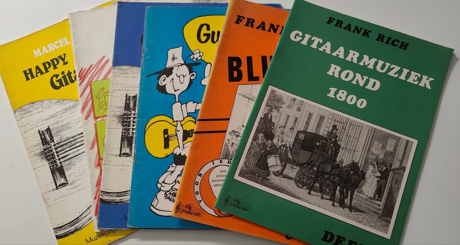 6 verschillende gitaarmuziek lesboeken (prijs voor alle 6), Ophalen of Verzenden, Gebruikt, Les of Cursus