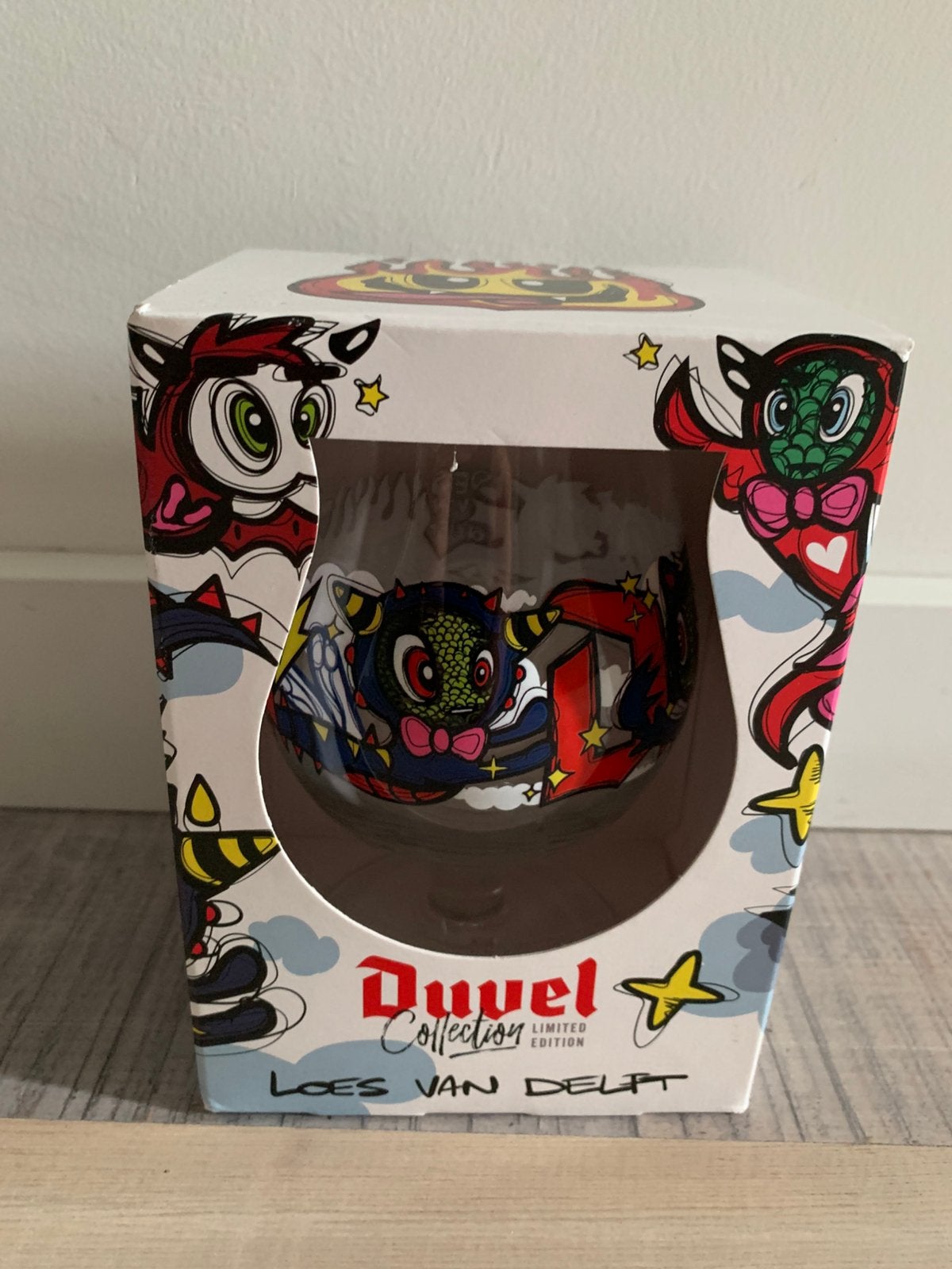 Duvel designer glas Loes van Delft, Ophalen of Verzenden, Nieuw, Glas of Glazen, Duvel
