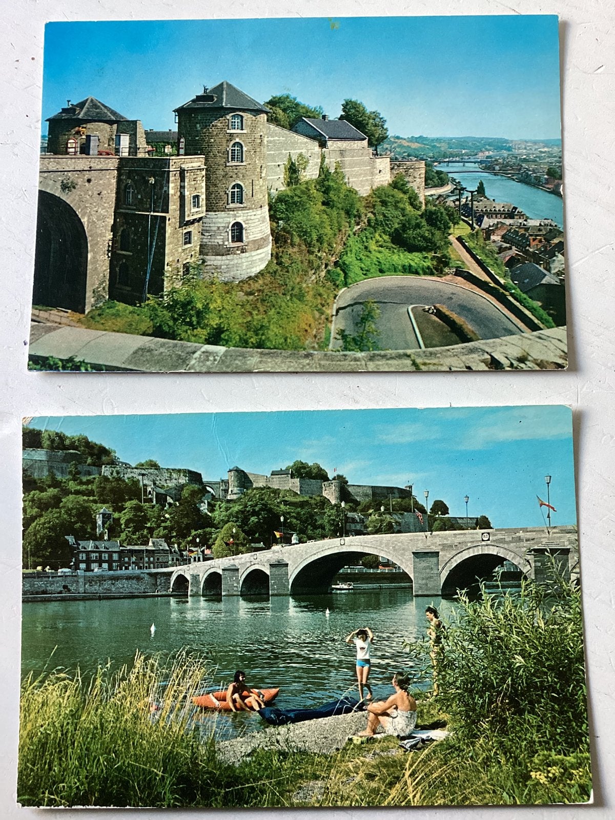 2 ansichtkaarten Namur/Namen, Verzenden, Gelopen, België en Luxemburg