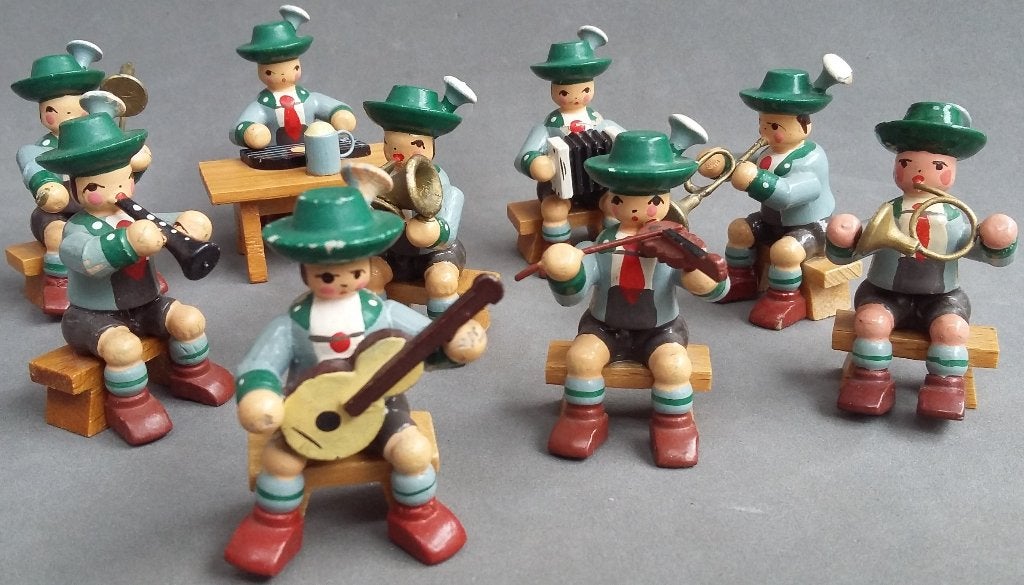 Omstreeks 1960-1980 Ertsgebergte MINIATUUR Orkest Bergmannen, Ophalen of Verzenden