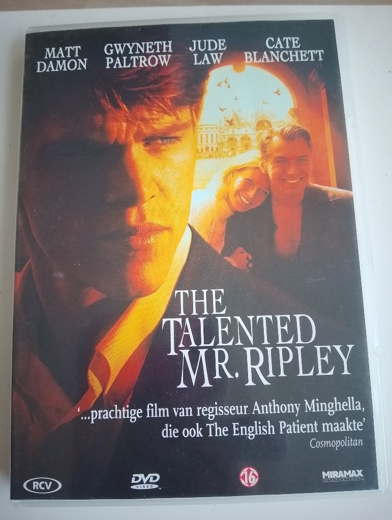 The Talented Mr. Ripley - DVD, Alle leeftijden, Ophalen of Verzenden, Zo goed als nieuw