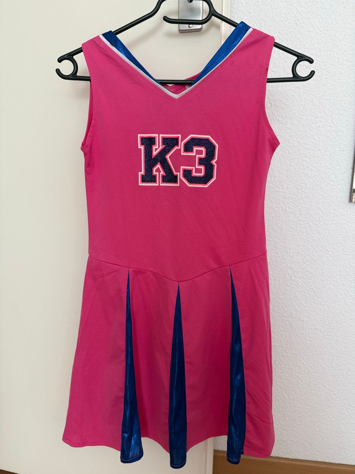 K3 Cheerleader Jurk Maat 152 - Roze met Blauw, Ophalen of Verzenden, Zo goed als nieuw, Meisje, Jurk of Rok
