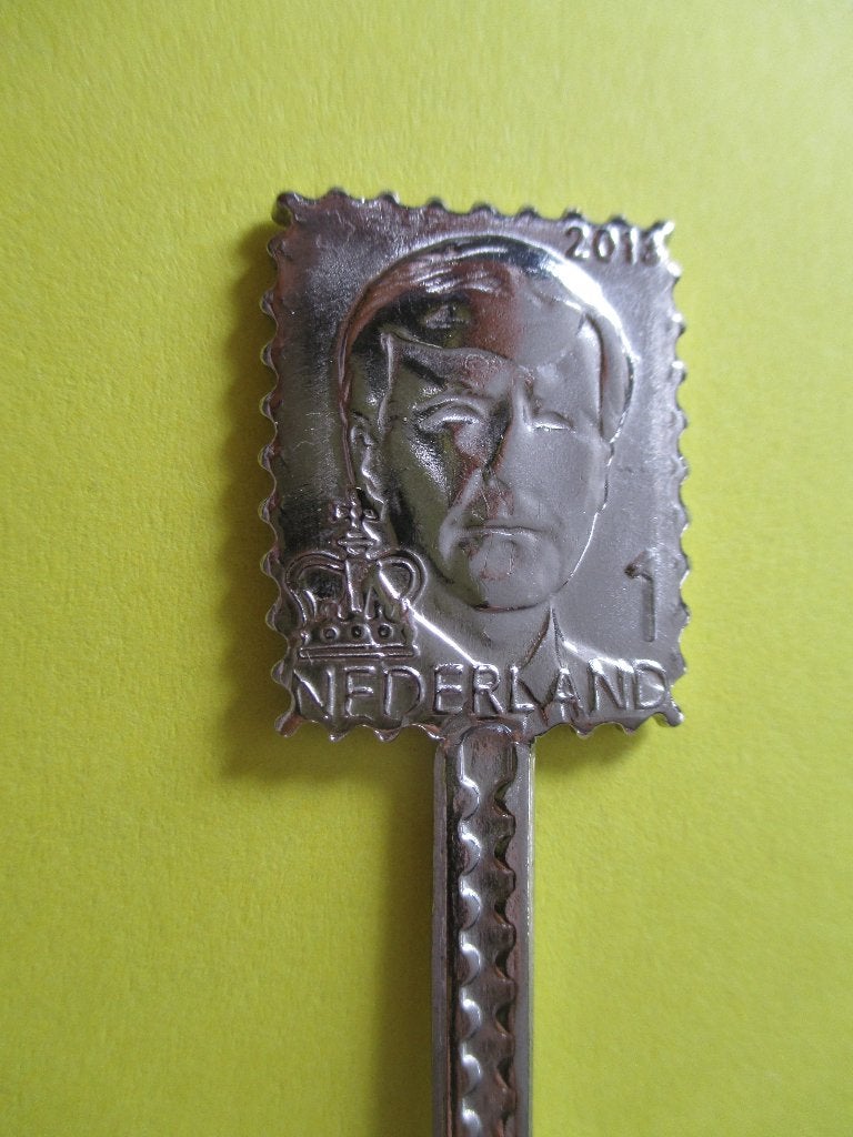 Lepeltje Postzegel Willem Alexander (M), Verzenden, Zo goed als nieuw