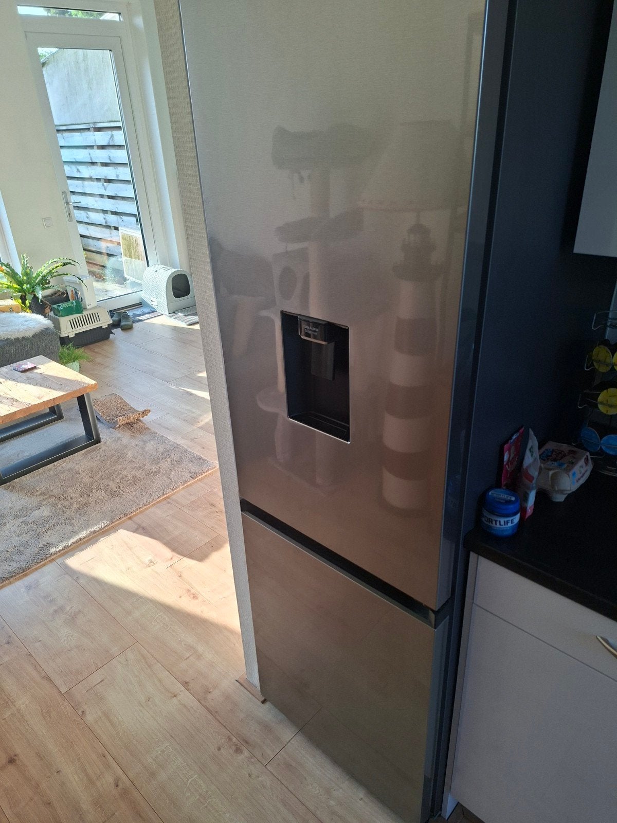 Samsung Koel-vriescombinatie met waterdispenser, Witgoed en Apparatuur, Koelkasten en IJskasten, Ophalen, Gebruikt, 200 liter of meer
