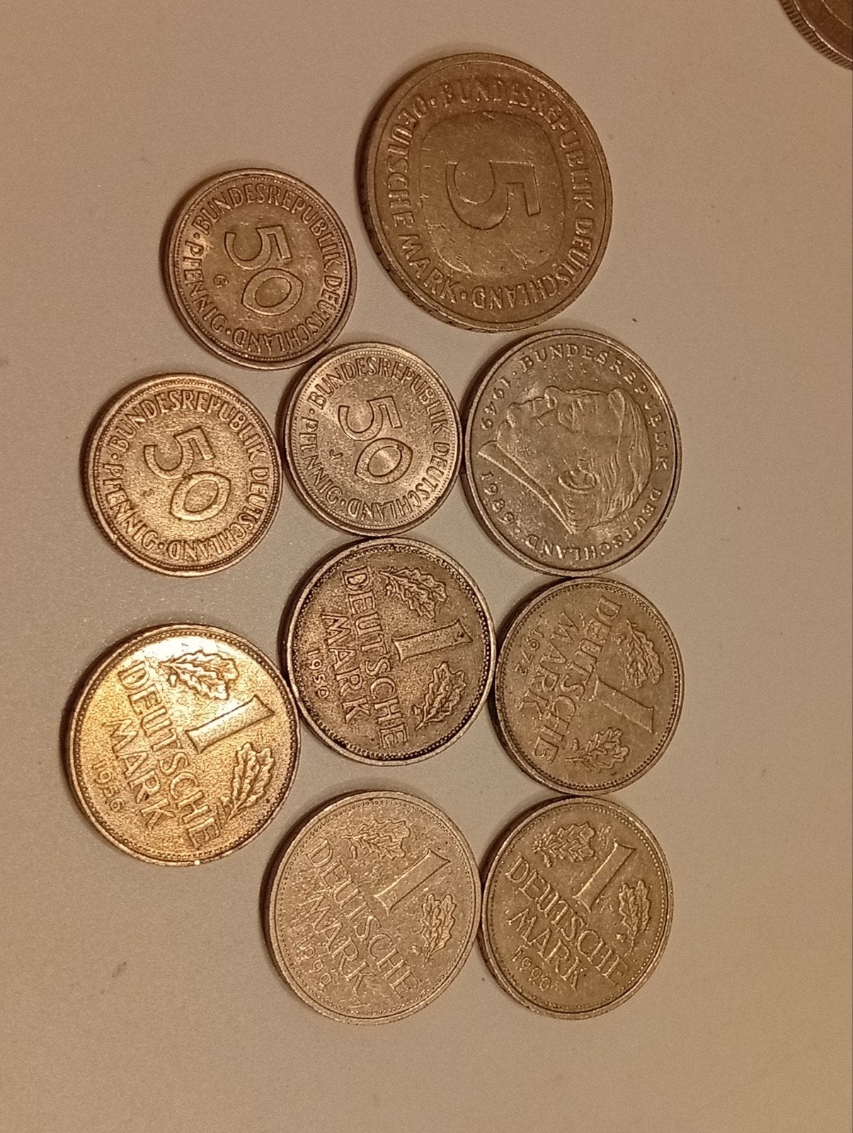 Diverse Duitse Mark en Pfennig munten 10 stuks, Ophalen of Verzenden, Duitsland, Setje