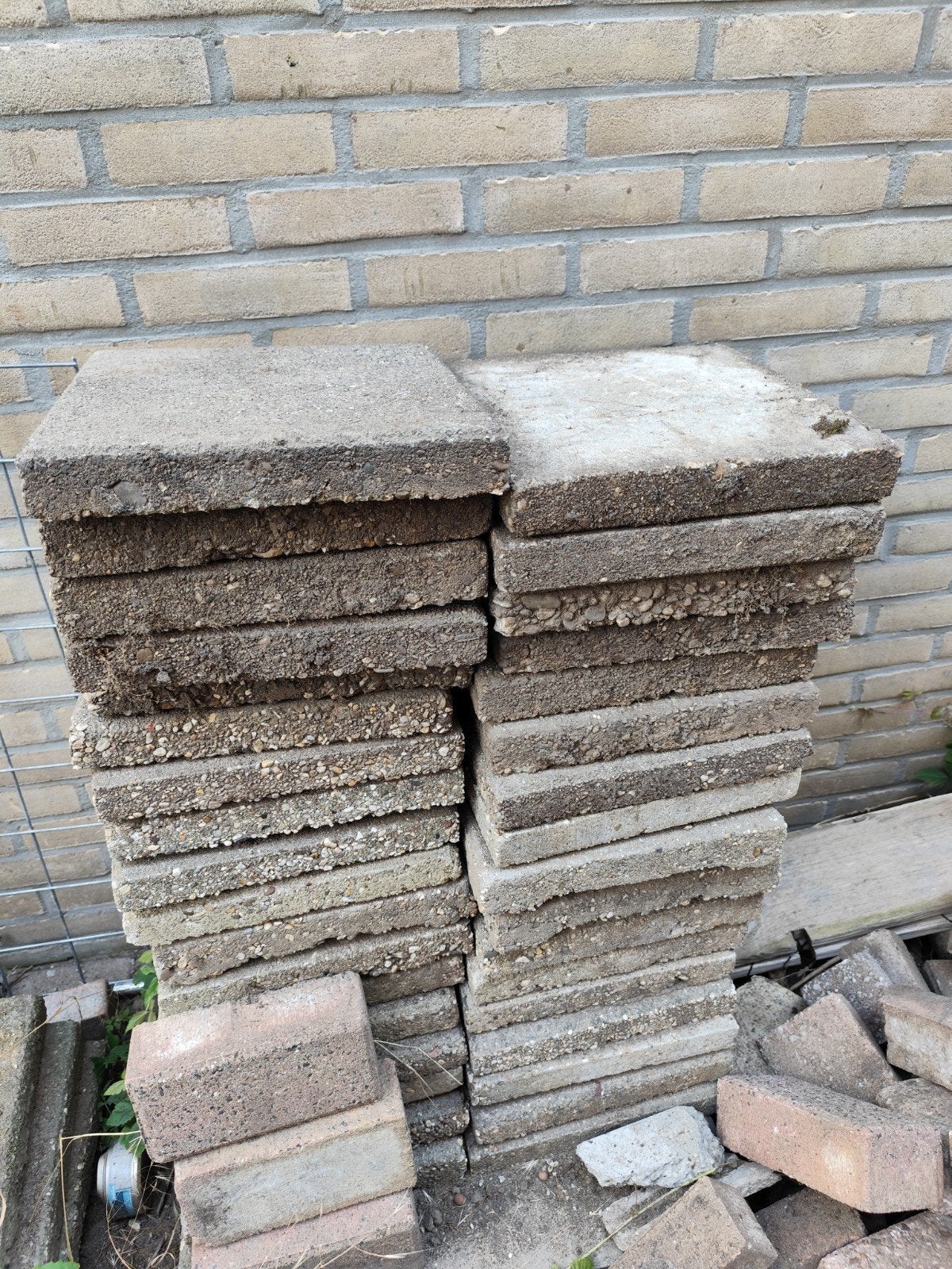 grindtegels 30x30 cm, Tuin en Terras, Ophalen, Gebruikt, Beton, Terrastegels