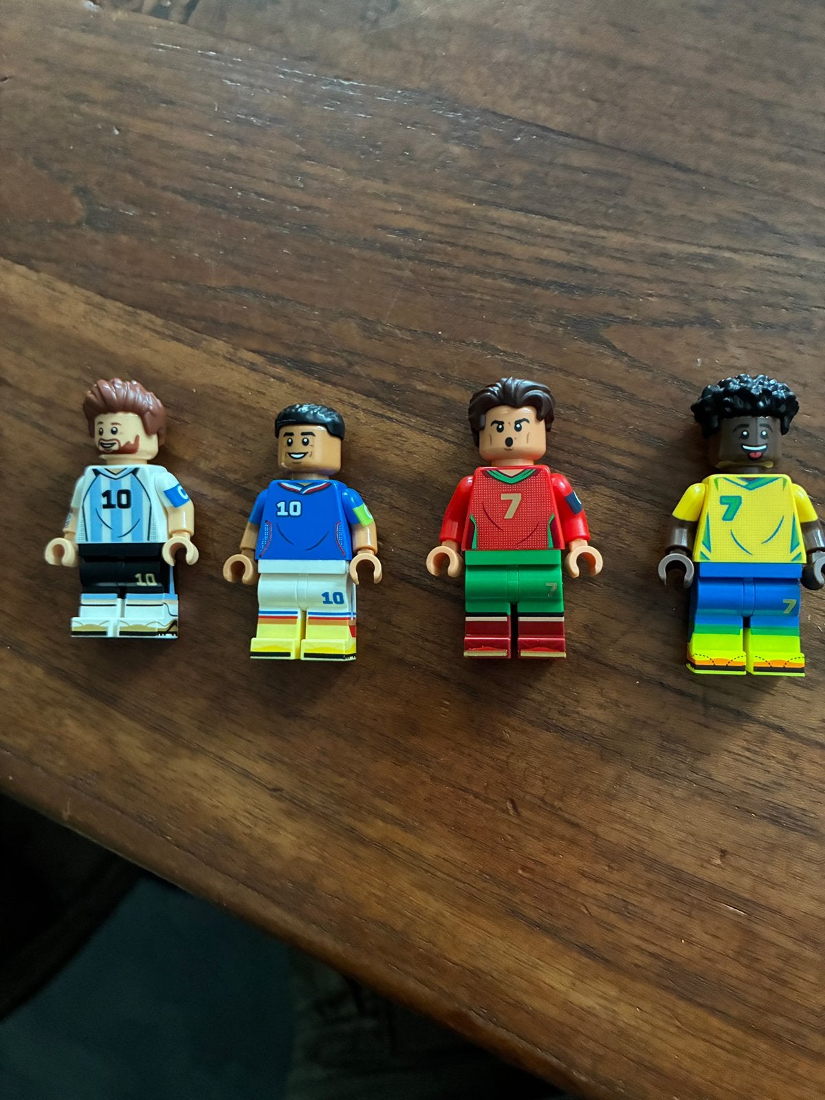 Lego poppetjes Messi Mbappe Vinicius Ronaldo, Ophalen of Verzenden, Nieuw, Minifiguur, Lego