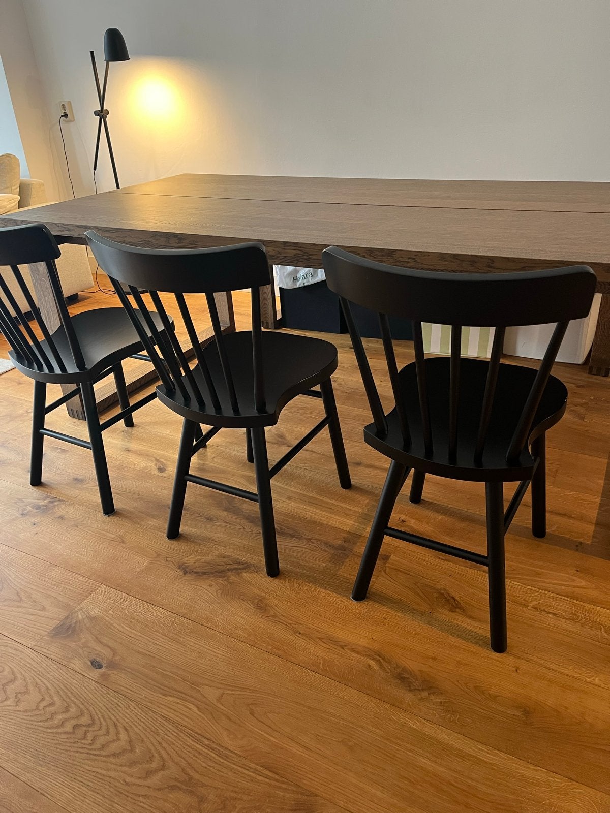 3x IKEA Norraryd Stoelen Zwart, Ophalen, Drie, Zwart, Zo goed als nieuw