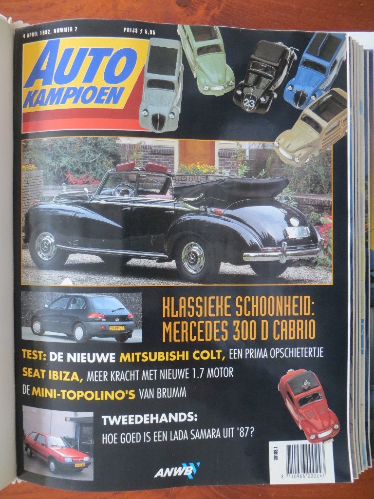 Autokampioen 7 1992 Mercedes 300 D Cabrio, Brumm Topolino, Ophalen of Verzenden, Nieuw, Mercedes