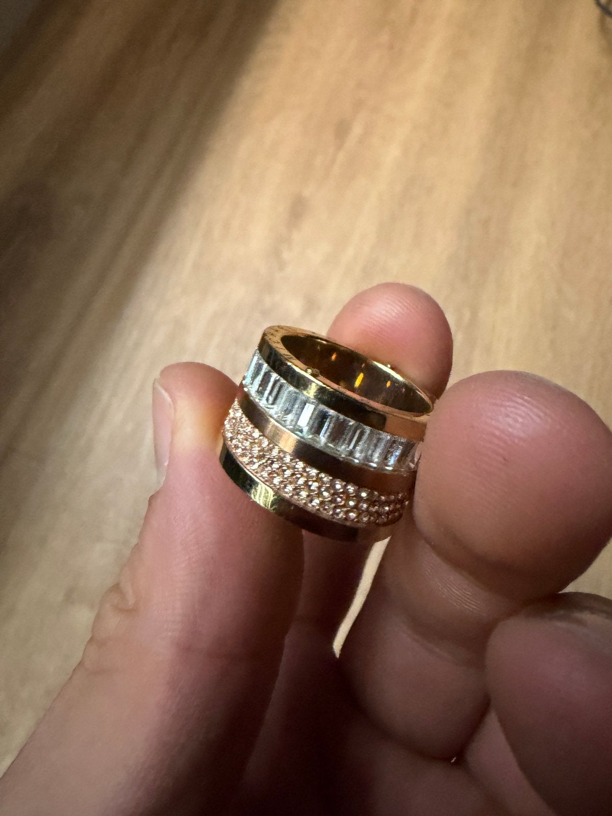 Michael kors ring maat 10.5, 63 (20mm), Ophalen of Verzenden, Zo goed als nieuw, Zilver, Dame