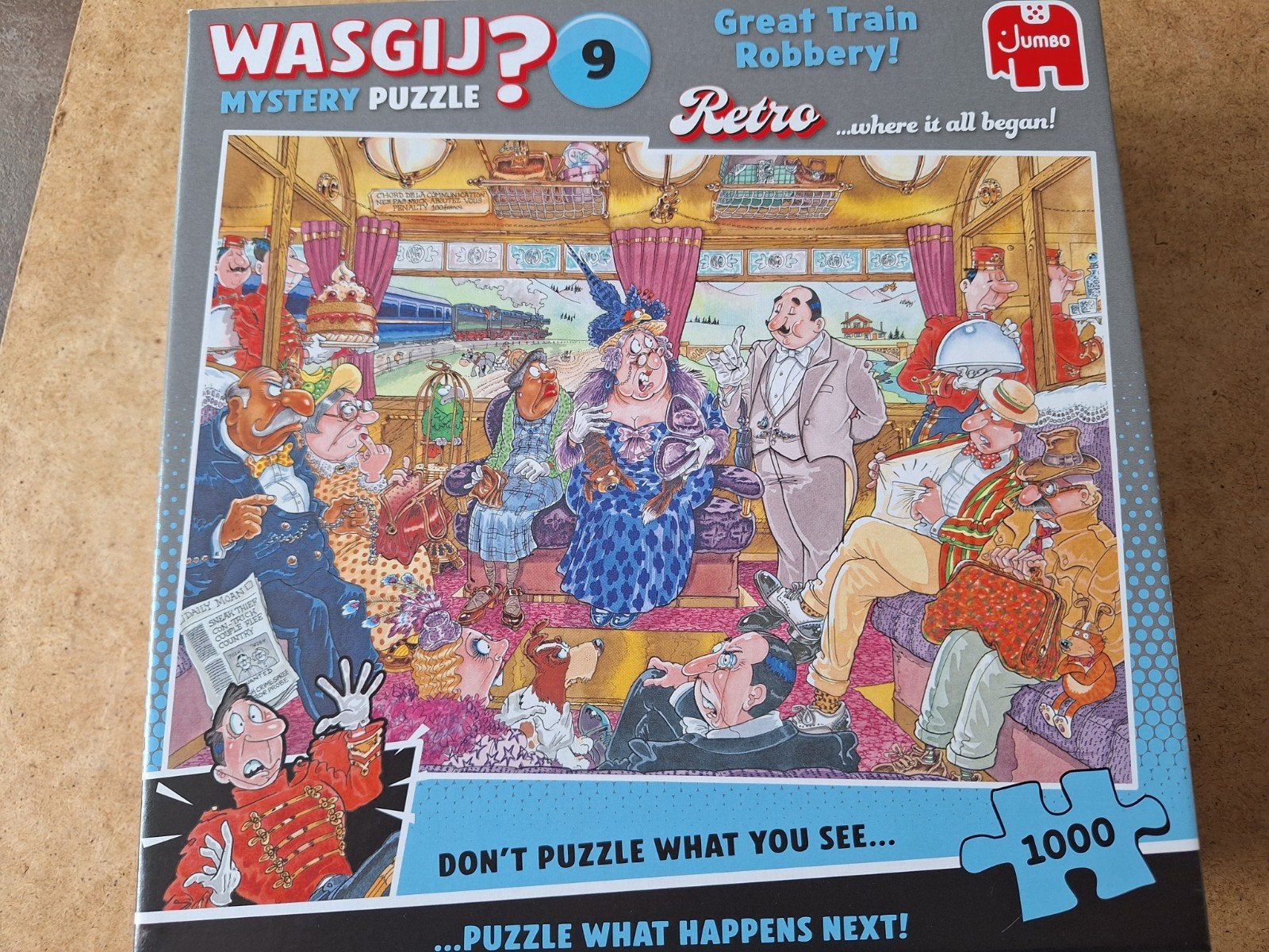 Wasgij Mystery puzzel nr 9, Ophalen, 500 t/m 1500 stukjes, Zo goed als nieuw, Legpuzzel