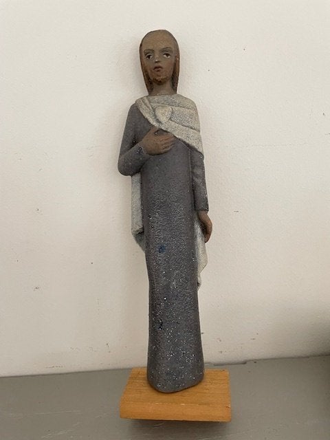 Gestyleerd religieus beeld Jezus Christus. Arte nouveau., Verzamelen, Ophalen, Zo goed als nieuw, Beeld(je), Christendom | Katholiek