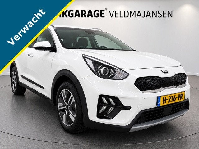 Kia Niro 1.6 GDi HYBRID DYNAMICLINE AUTOMAAT (bj 2020), Automaat, Gebruikt, Leder en Stof, Wit