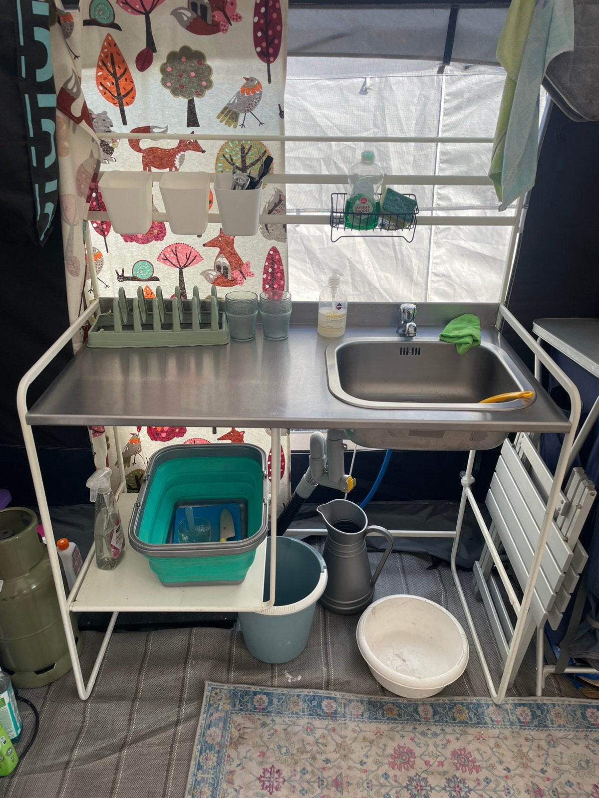 Buiten / camping keuken (Ikea), Ophalen, Zo goed als nieuw, Kunststof, 2 zitplaatsen