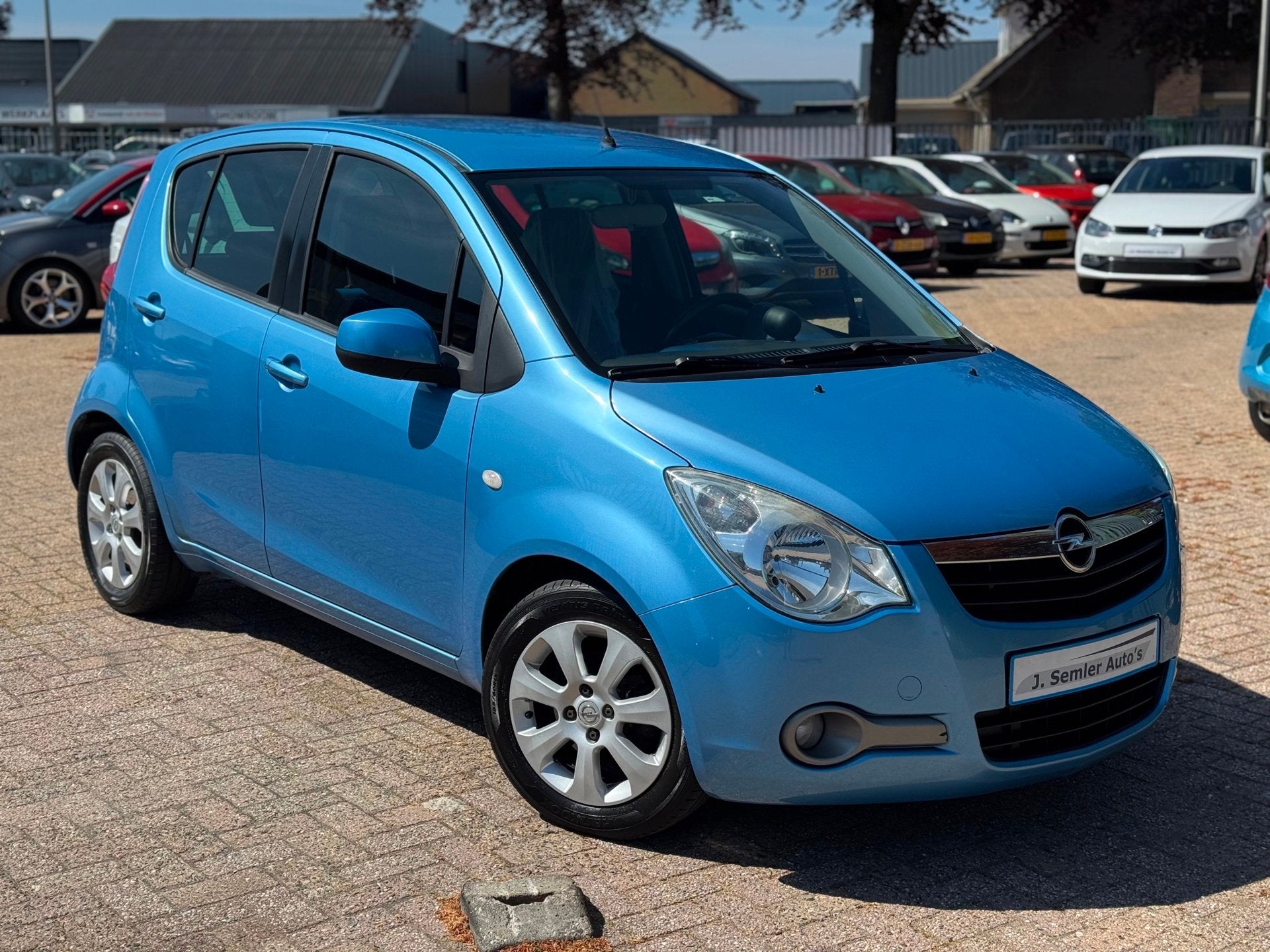 Opel Agila 1.2 Enjoy AIRCO HOGE INSTAP TOERENTELLER APK 01-2, Voorwielaandrijving, 86 pk, 4 cilinders, Blauw