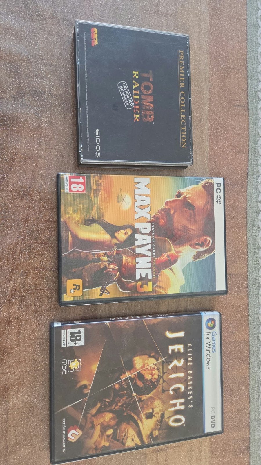 PC Games: Tomb Raider, Max Payne 3, Clive Barker's Jericho, Spelcomputers en Games, Gebruikt, Vanaf 18 jaar, 1 speler, Ophalen