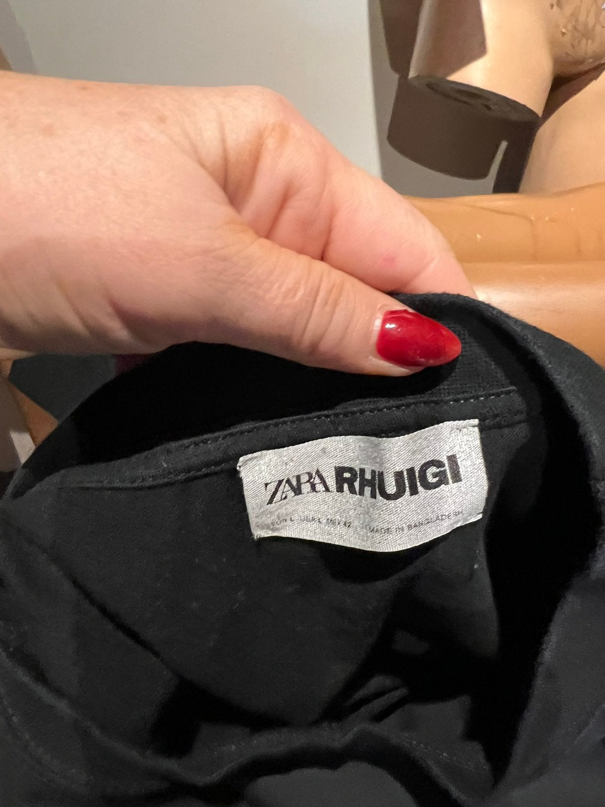 ZARA X RHUIGI t-shirt maat L origineel ZGAN, D, Zwart, Ophalen of Verzenden, Zo goed als nieuw