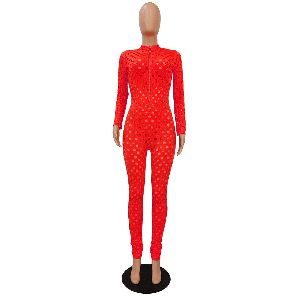 Dames catsuit 38 / bodysuit rode sexy festival vrouwen feest, Maat 38/40 (M), Verzenden, Nieuw, Overige thema's