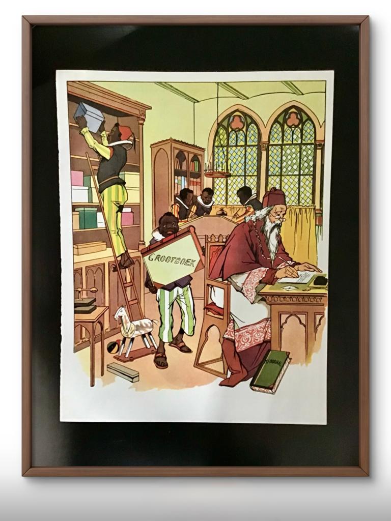 Sinterklaas: Nostalgische 19e-eeuwse prent – mooie staat, Ophalen of Verzenden, Zo goed als nieuw, Voor 1940, Prent
