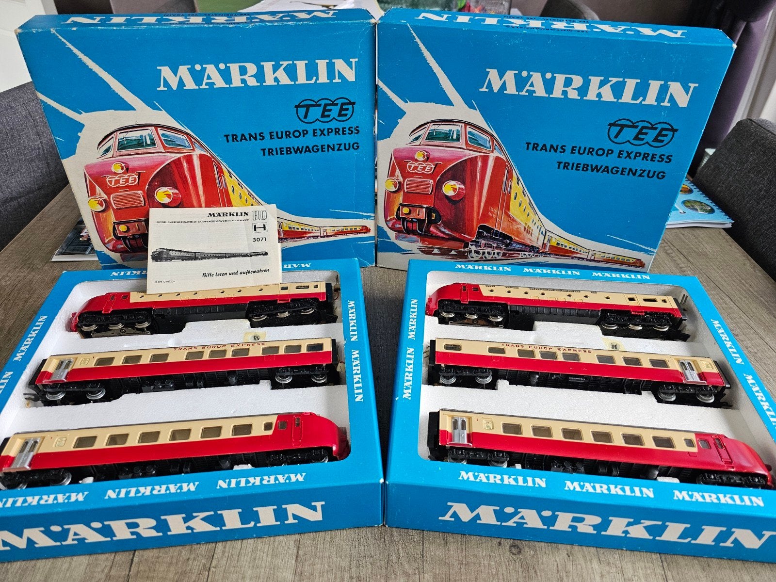 2x Märklin 3071 TEE Treinstel - Nieuw in Doos, Wisselstroom, Treinset, Nieuw, Ophalen of Verzenden