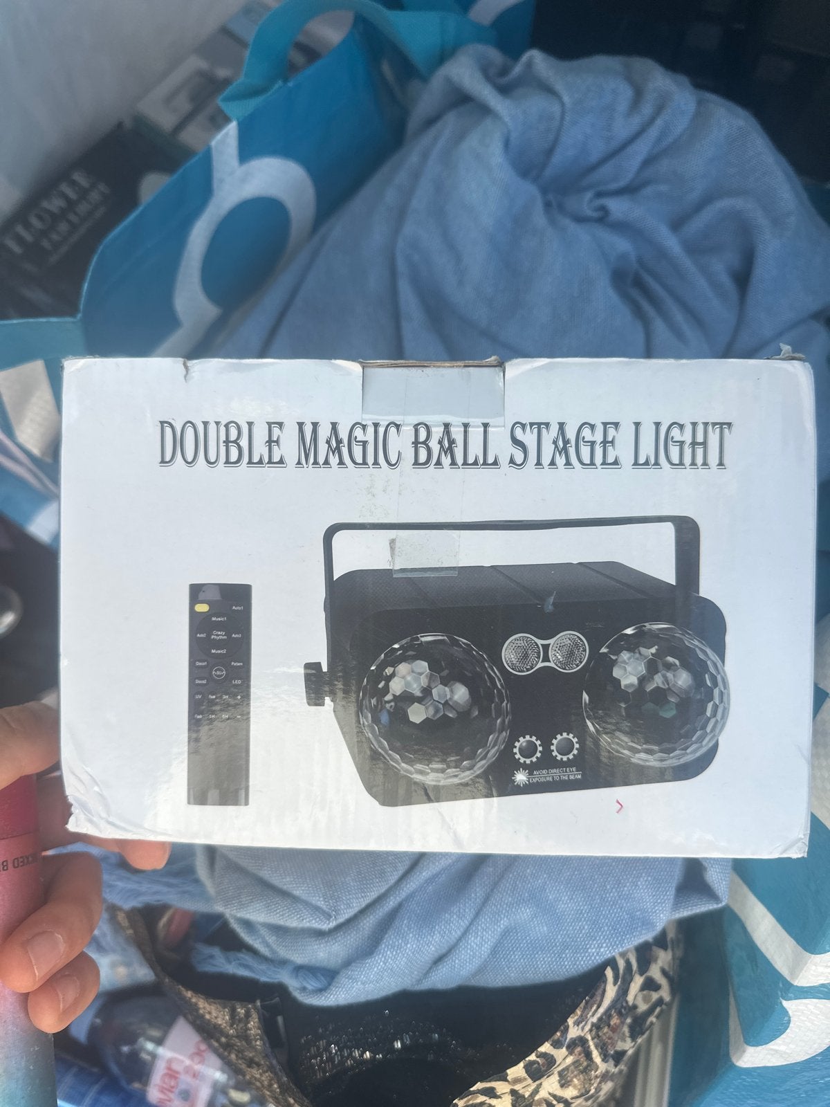 Dubbele Magische Discobol Podium Licht met Afstandsbediening, Ophalen of Verzenden, Nieuw, Discobol, Geluidgestuurd