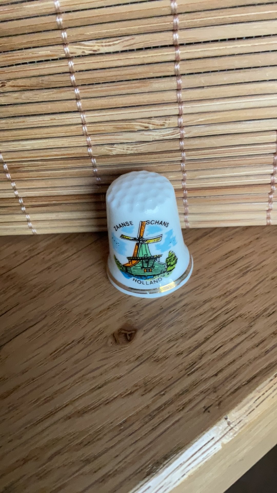 Zaanse Schans vingerhoed vingerhoedje vingerhoedjes, Verzenden, Nieuw, Porselein, Nederland