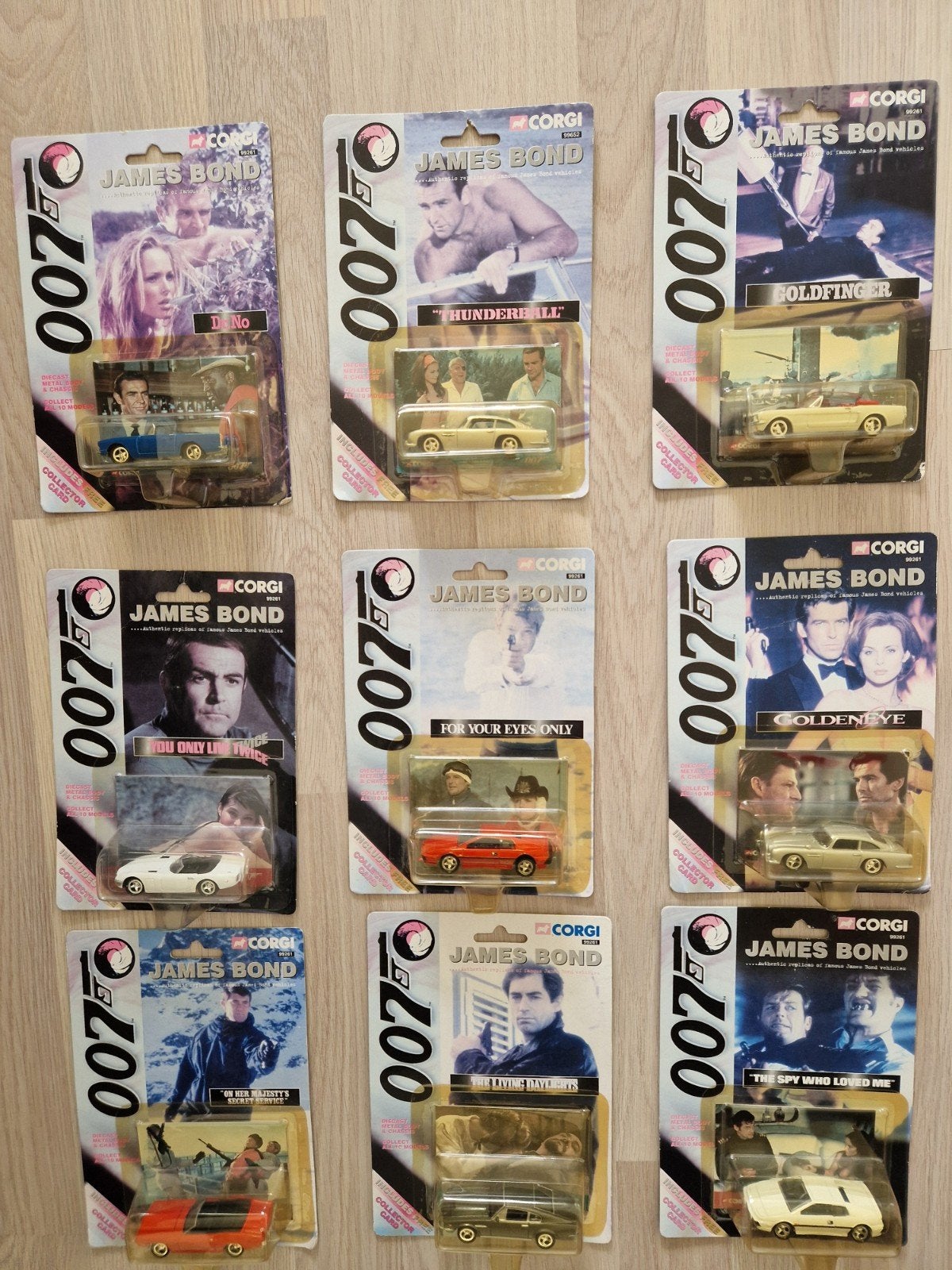 Corgi Set van 9 James Bond 007 auto's, Ophalen, Nieuw, Auto