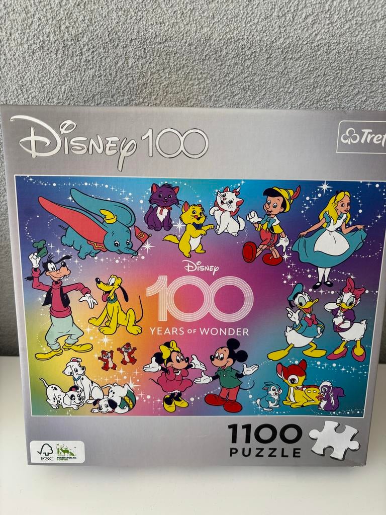 Disney 100 Years of Wonder puzzel 1100 stukjes, Ophalen, Donald Duck, Zo goed als nieuw, Overige typen