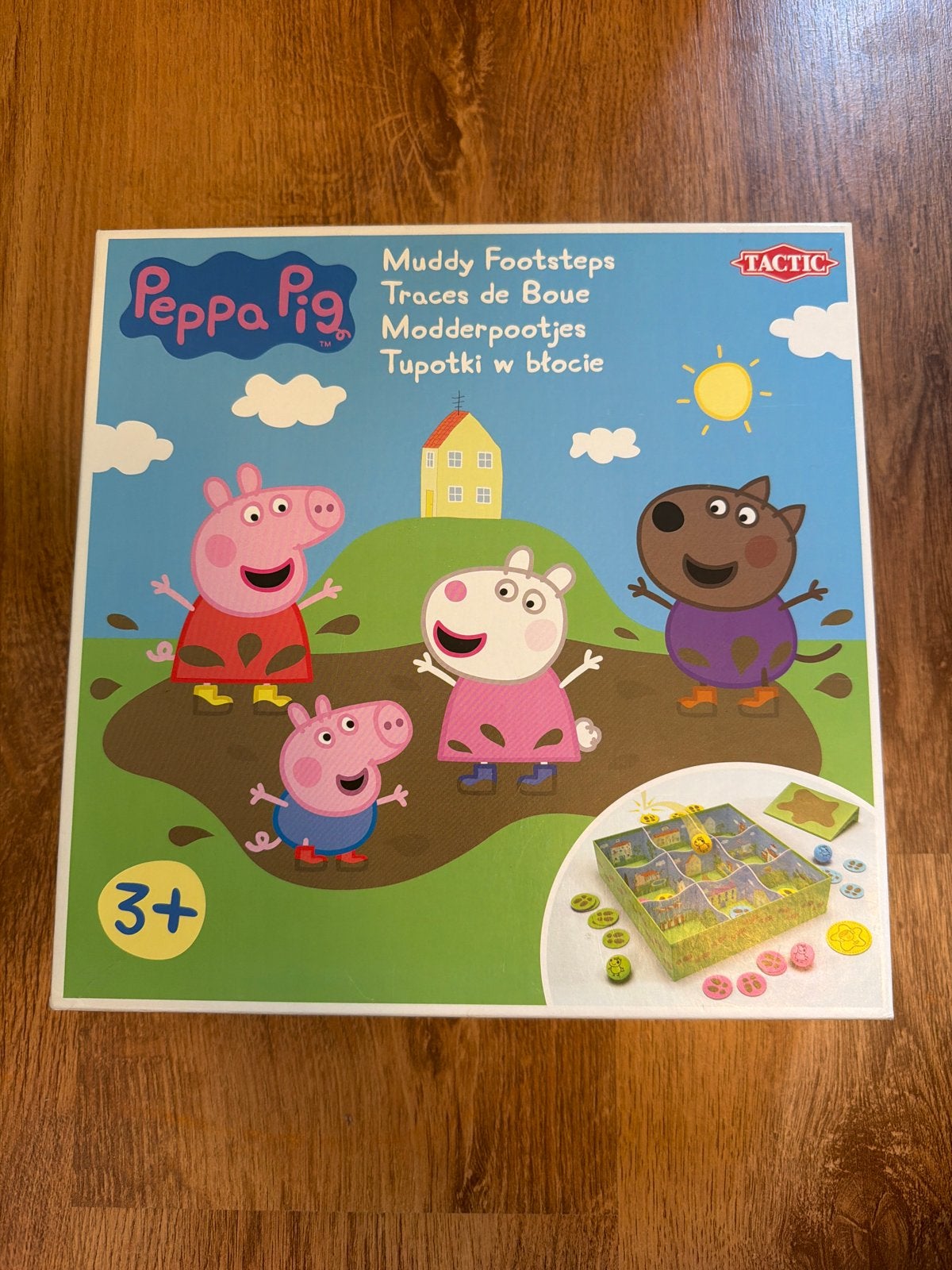 Peppa Pig Modderpoetjes Bordspel - Tactic, Drie of vier spelers, Ophalen of Verzenden, Gebruikt