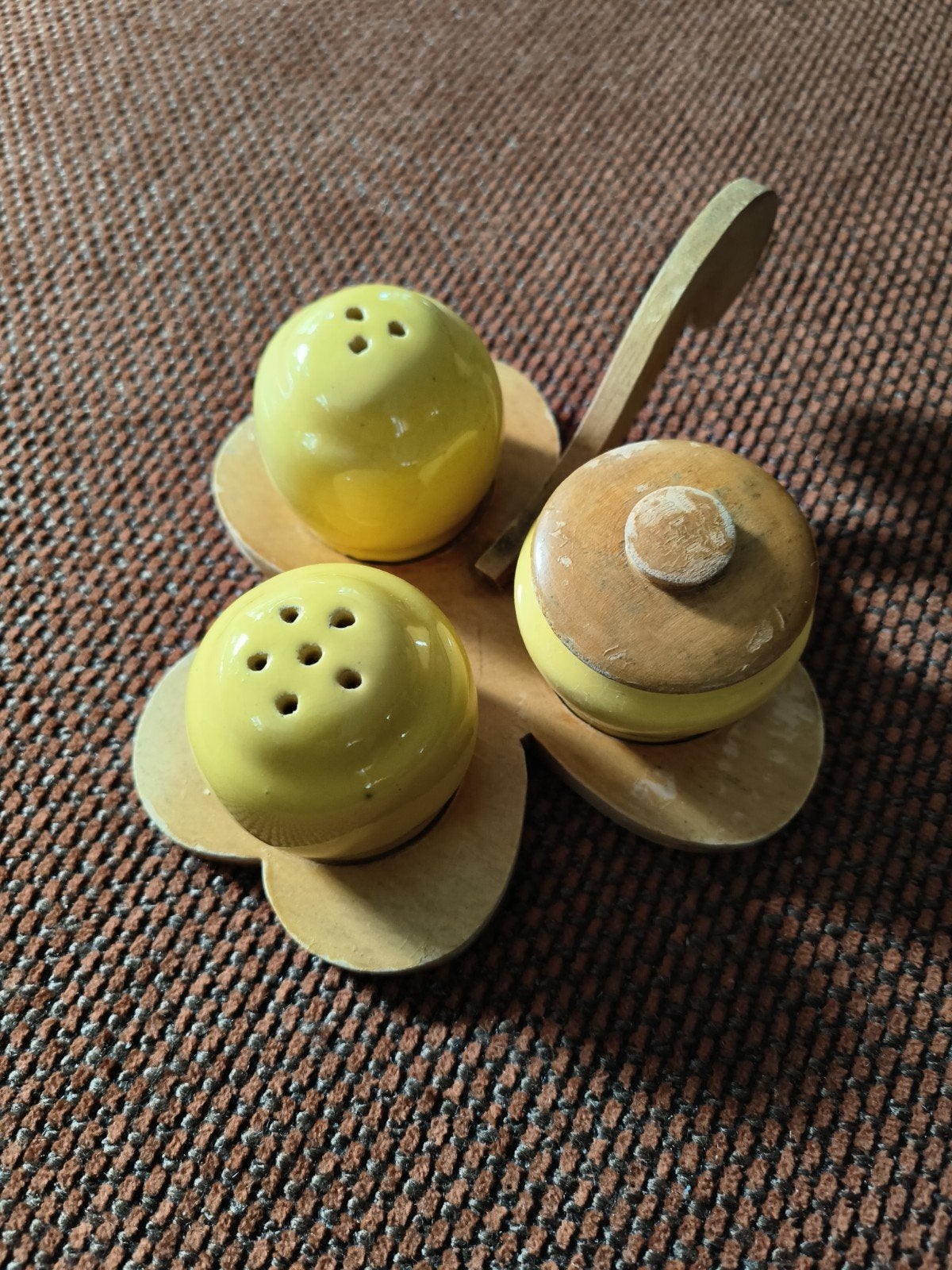 zout peper en mosterd set, Verzamelen, Ophalen of Verzenden, Gebruikt, Porselein