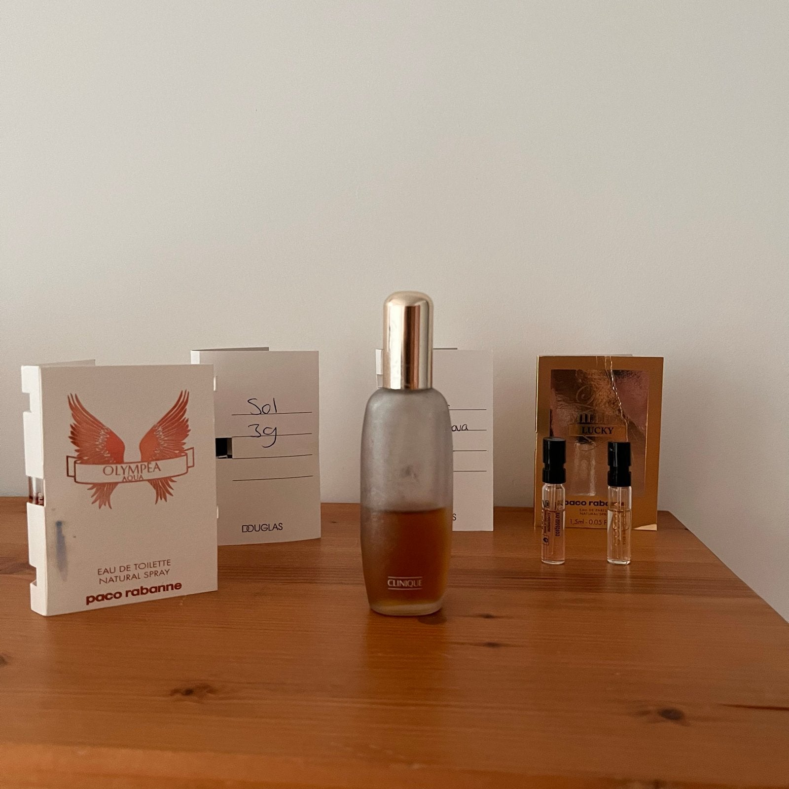 Verschillende parfum samples  en Clinique Elixir   20 ml, Ophalen of Verzenden, Nieuw