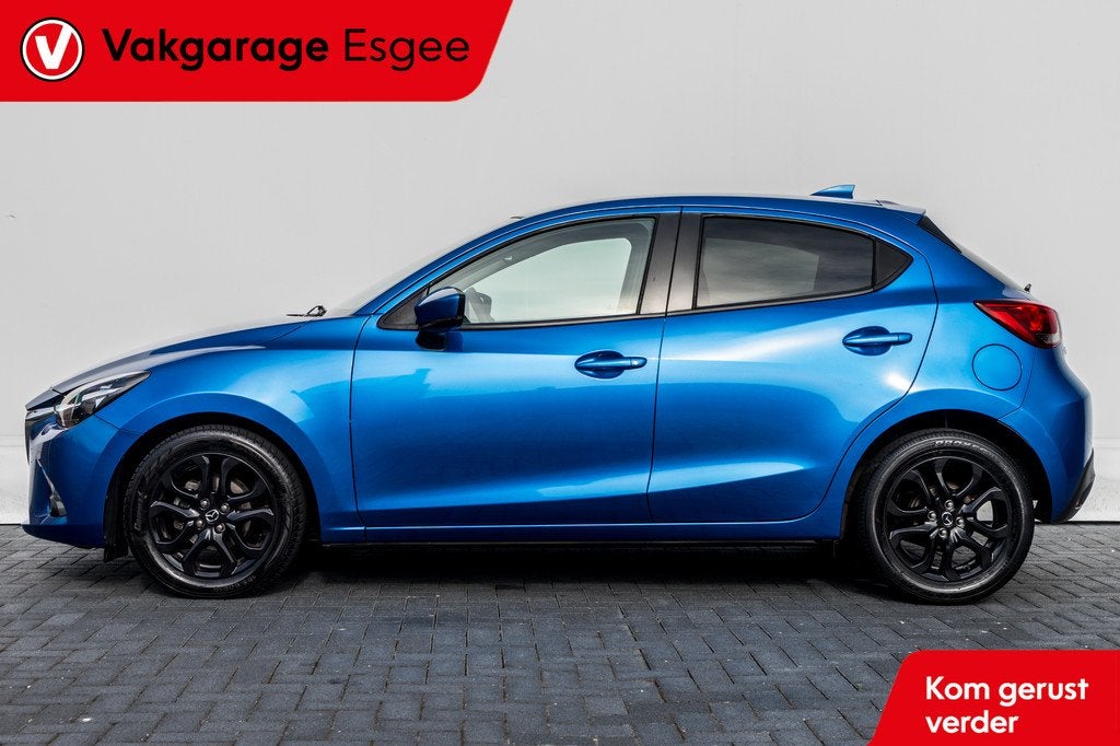 Mazda 2 1.5 90 PK Skyactiv-G Sport Selected | Ned Auto | 64, Auto's, Mazda, Stof, Met garantie (alle), Blauw, Origineel Nederlands