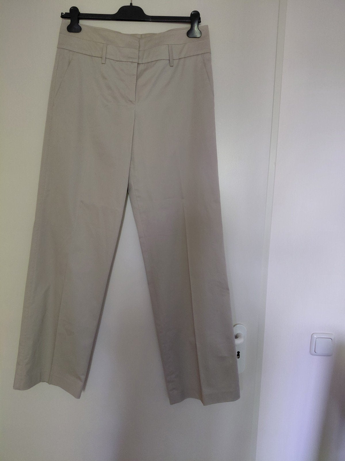 Broek van Turnover 42, Beige, Maat 42/44 (L), Zo goed als nieuw, Lang