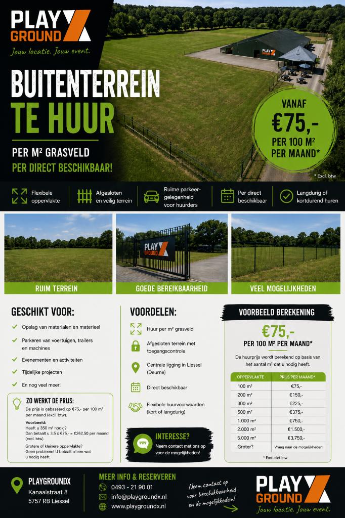 Buiten ruimte te huur, Zakelijke goederen, Bedrijfs Onroerend goed, Huur, Opslag of Loods